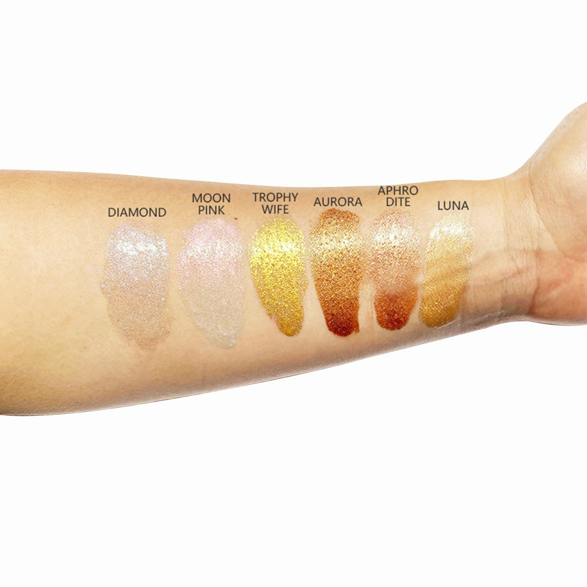 Wholesale Custom High Quality Face Body Liquid Highlighter Makeup Waterproof Private Label Vegan Liquid Highlighter Glass Bottle