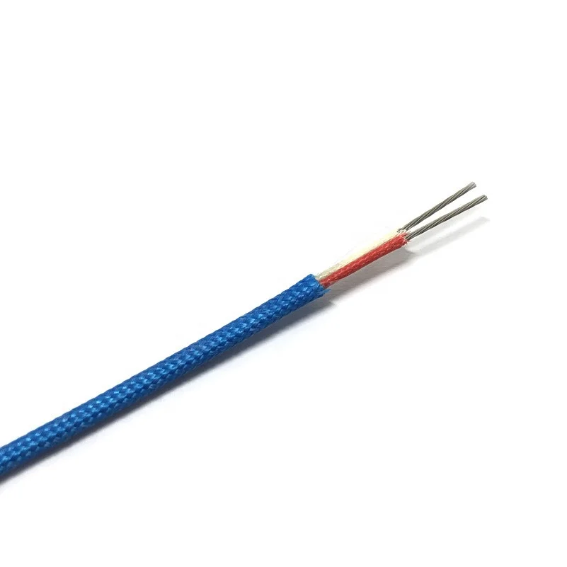 2*7*0.3mm K-type thermocouple high temperature glass fiber compensating wire extension wire