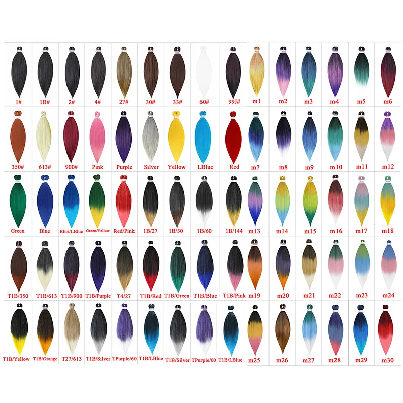 Synthetic Pre Stretched Yaki Ombre Braiding Hair For Wholesale Braid Hair Prestretched Braiding Hair