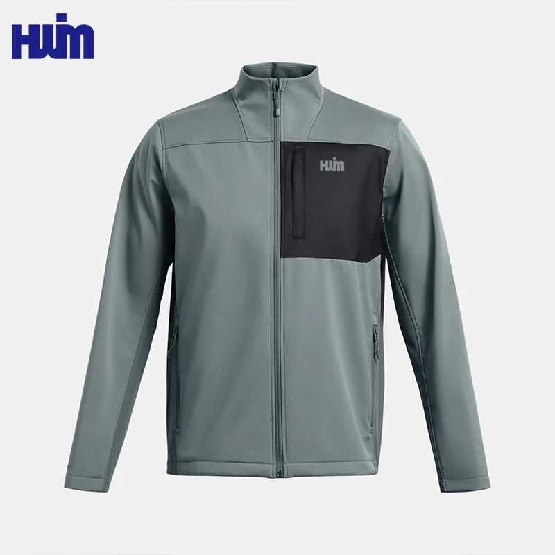 Custom Logo Breathability Quick Dry Full Zip Lightweight Waterproof Gym Training Sports Running Jacket for Men