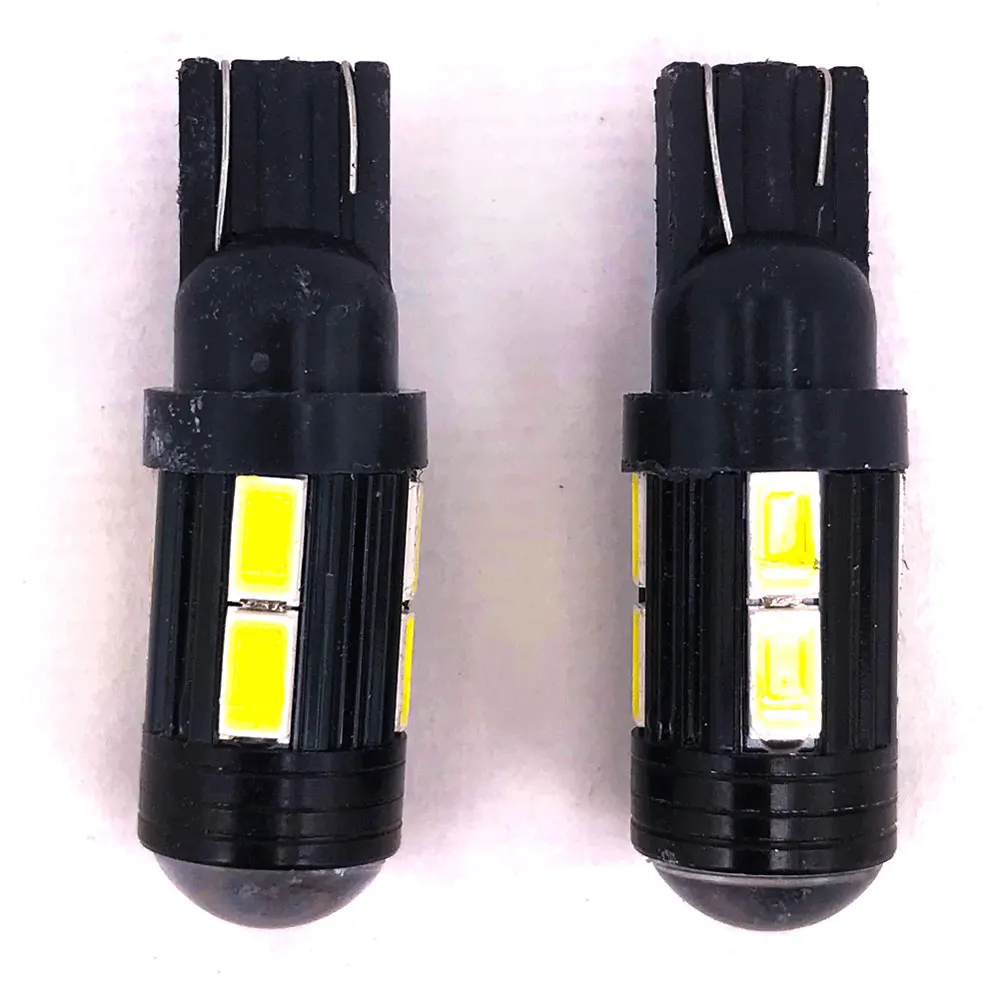 T10 194 W5W 10SMD LED Vehicle Door License Plate Lamp Heat Sink Car Auto Turn Signal Light Reading Bulb 12V White T10 Led 5630
