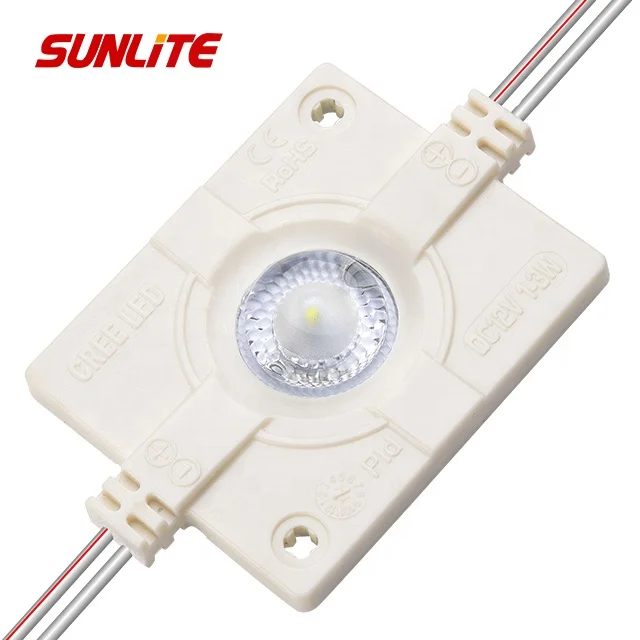 Smd 3535 светодиодный инжекторный модуль 1led 12 В постоянного тока 160 градусов для канала буквы 1 5 Вт объектив наружный водонепроницаемый IP65