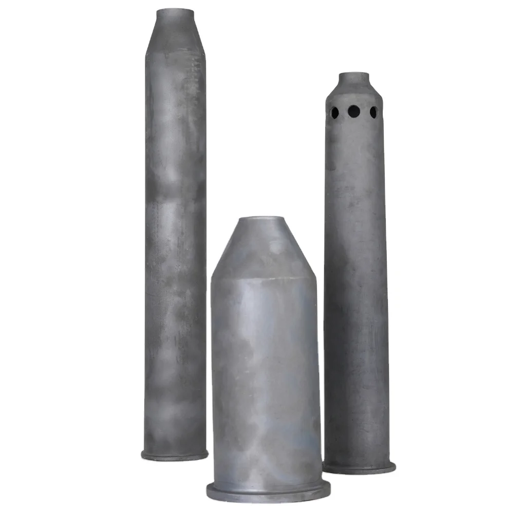 zhijing Customized  Heating Element Heater Tubes SISIC SIC Silicon Carbide Burner Ceramic Gas Bobbin Radiant Tube Heater