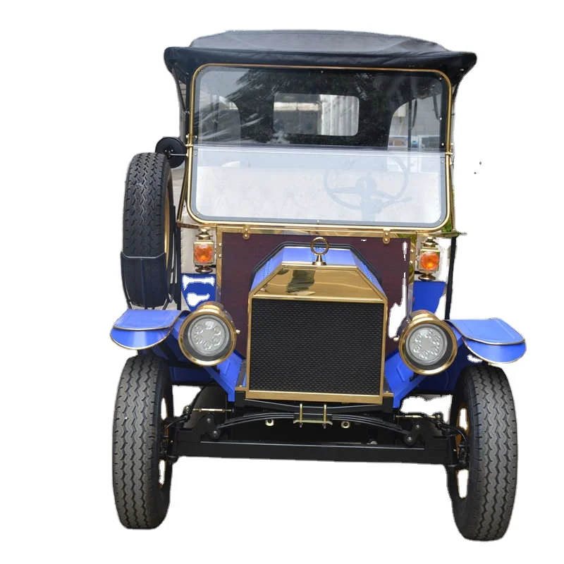 2022 CE approved street legal 48V battery maintenance free electric sightseeing tourist bus  classic vintage car