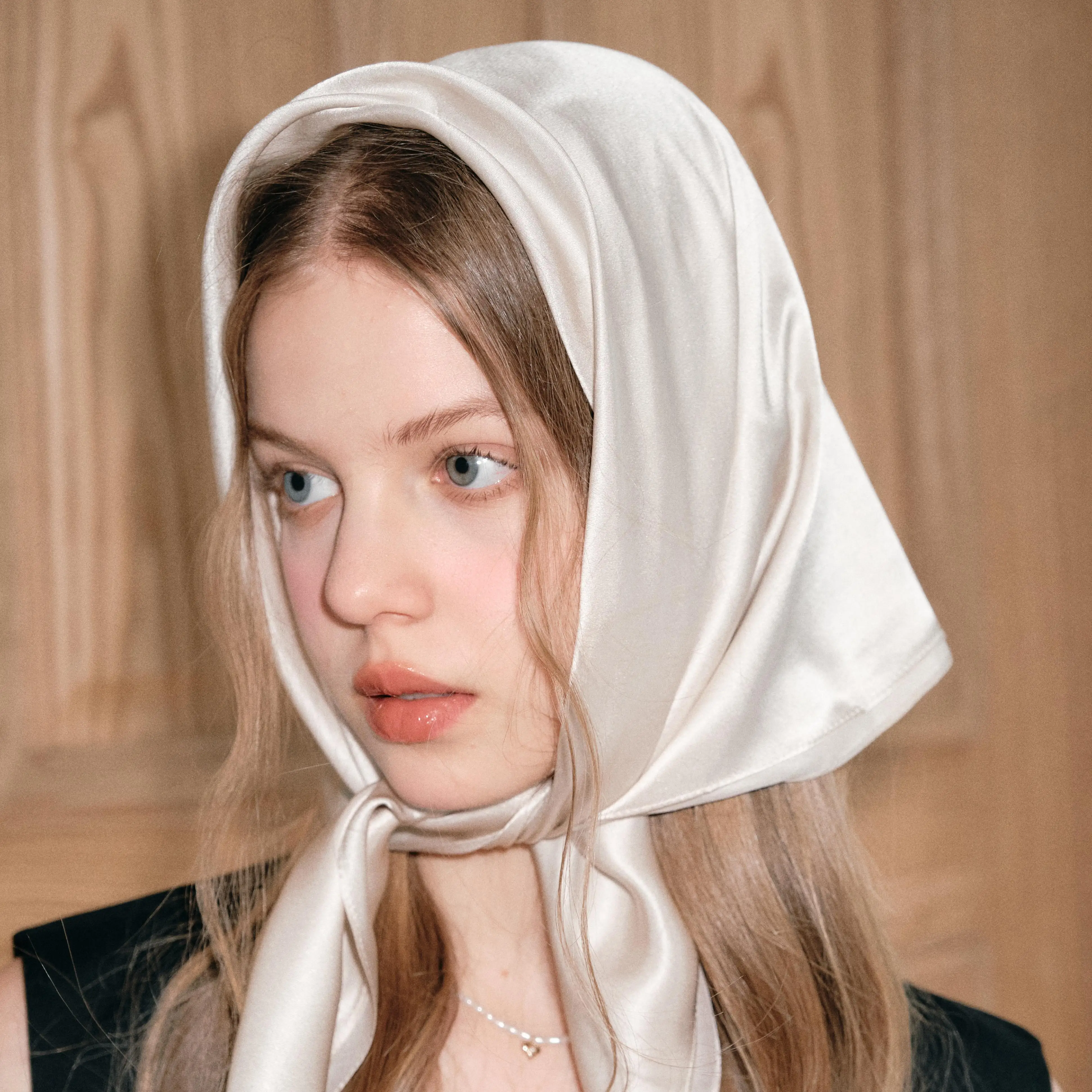 Женский атласный Шелковый шарф