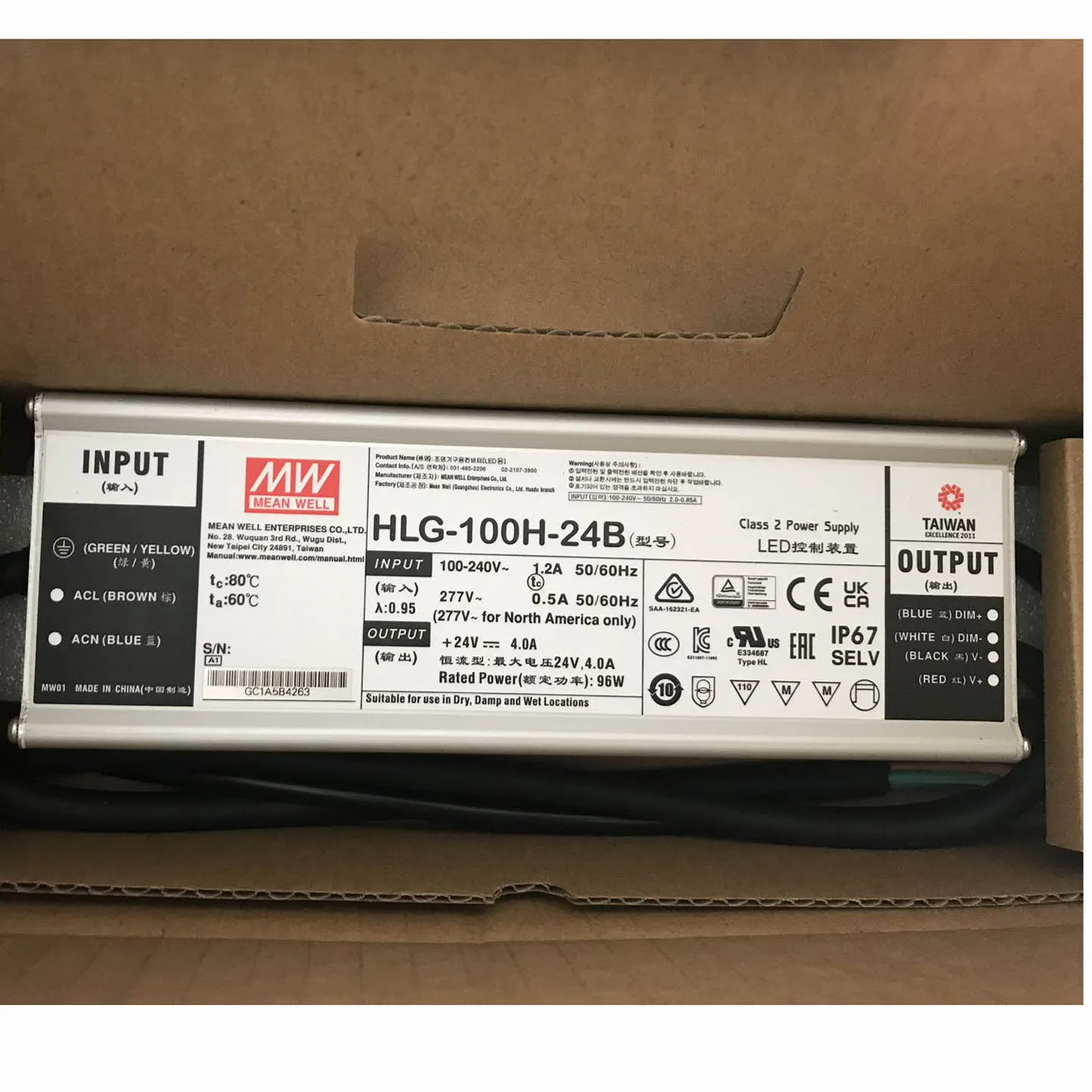 Среднее значение переменного тока в постоянного HL-G-480H-24B h lg 480 24a 20a 24v светодиодный драйвер с регулируемым затемнением 480w водонепроницаемый