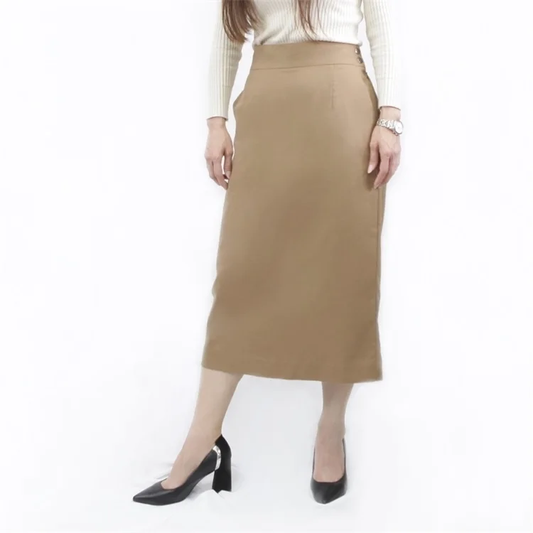 
Разумная цена, удобная длинная юбка цвета хаки для женщин 