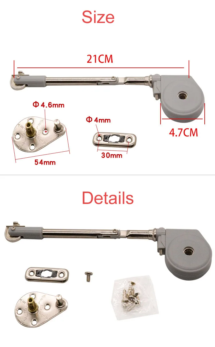 Lift UP Hydraulic Soft Closing Damping Cabinet Door Gas Spring Support Furniture Hardware Hinges