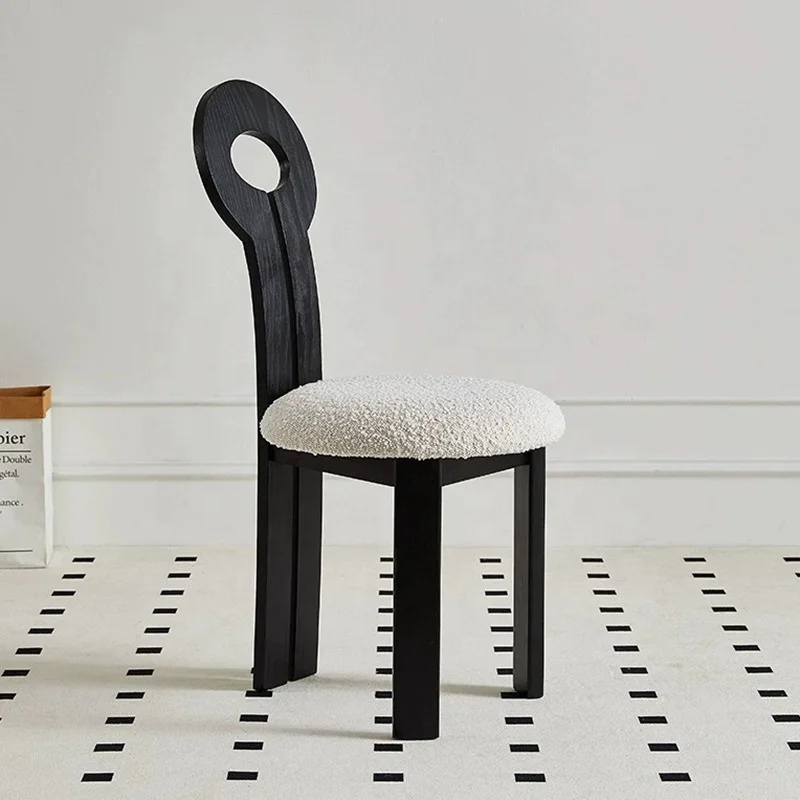 Middle ancient style Luxury nordic Design Wood Dining Chairs With Top Grain Leather Of Furniture Dining Room Chair