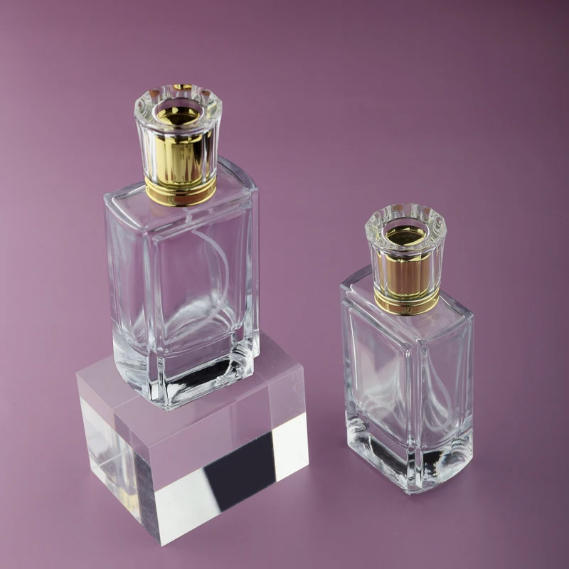 2024 Custom Logo Frosted Glass Perfume Container Bottle With Atomizer Pump