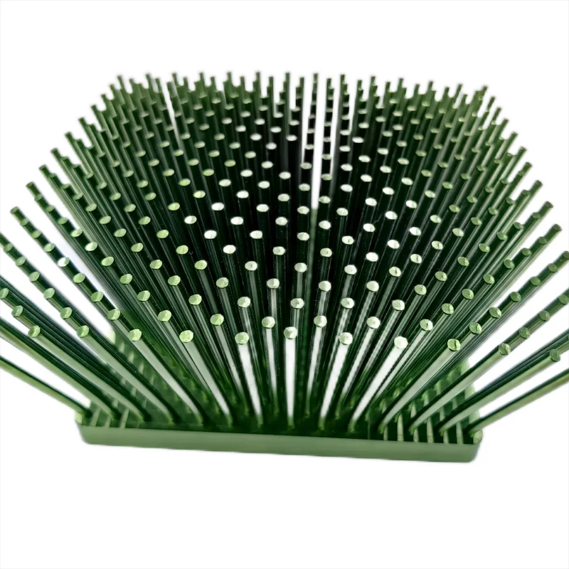 Manufacturers Led Copper Steel Pin Fin Heatsink Profile Strip Light Round Radiator Waterproof Aluminum Cold Forging Heat Sink