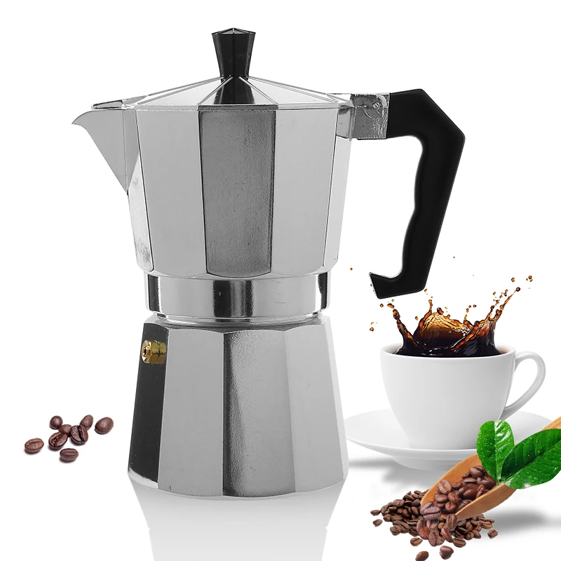 Hot Sale ODM OEM Stovetop Espresso Maker Great Flavored Classic Italian Style Cafeteira  Espresso Moka Pot