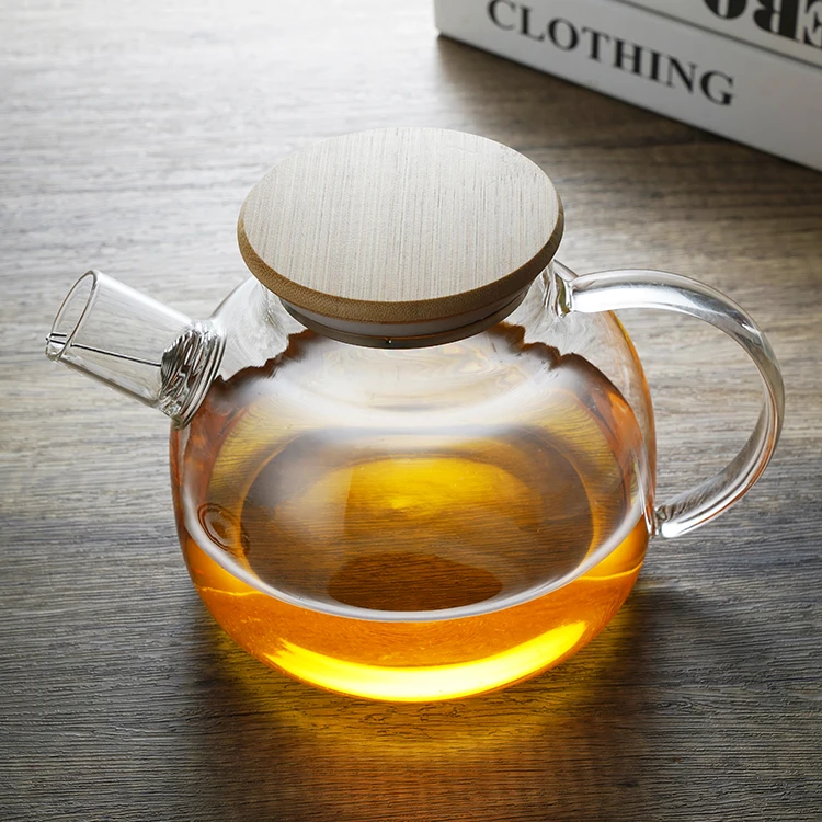 Hand blown Heat Resistant Iced Tea carafe glass Thickened Borosilicate Cold Hot Glass Water Jug Glass Pitcher With Lid