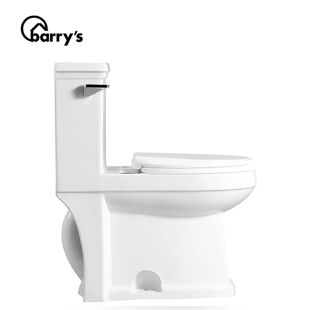 Wholesale chinese supplier siphon jet flushing one piece elegant design toilet