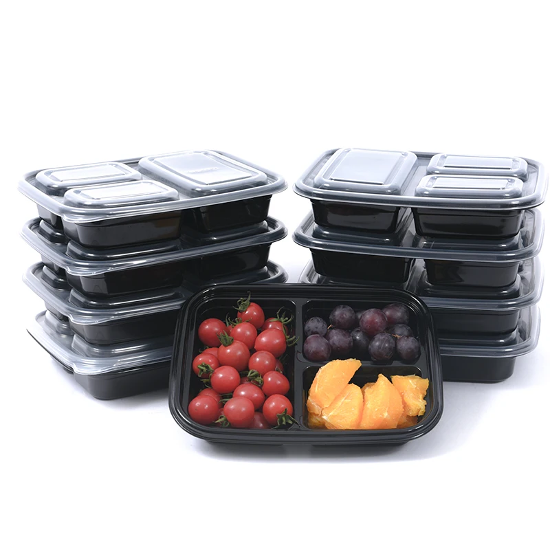 Wholesale 1000ml Microwave Pp Clear Disposable Plastic Bento Box Food Storage  Fast Food Container
