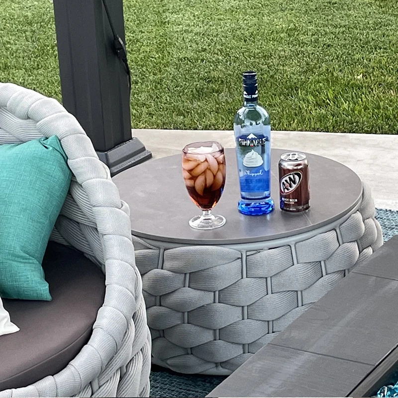 Алюминиевая мебель для балкона патио веревка muebles terraza алюминиевый стол ресторана