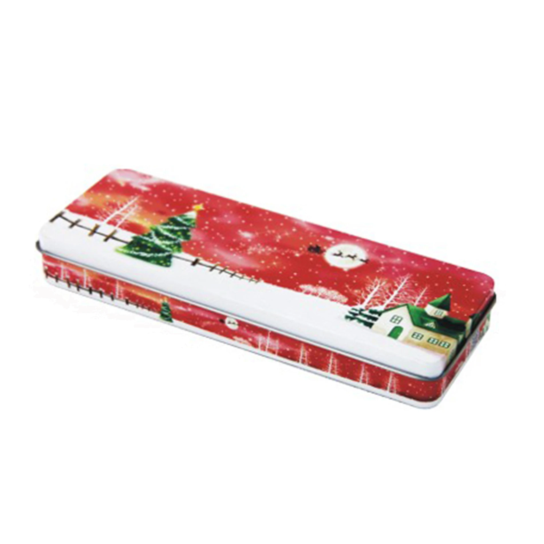 Customized Printed Colorful Rectangular Pencil Tin Box Tube ,Pen Tin Box