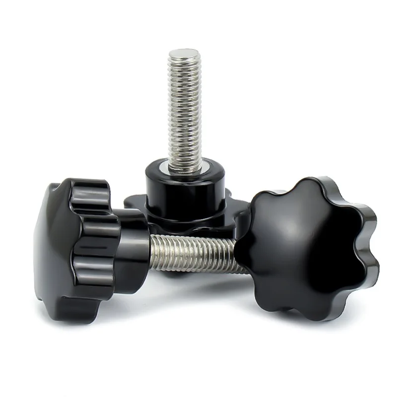 Fast Delivery Star Bakelite Head Knobs Plastic Knob Ball Plum Handle Pentagram Screw Plasticthumb