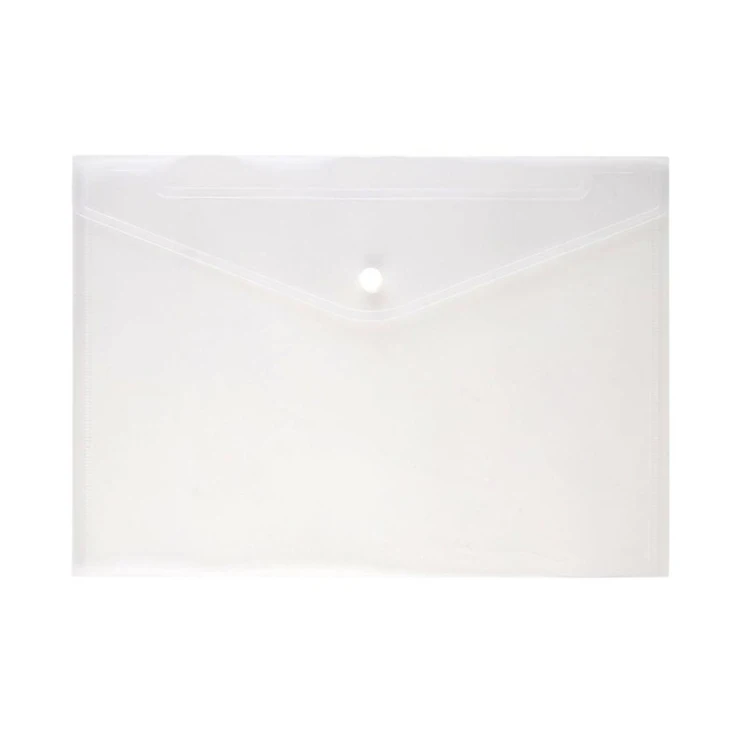 China Factory Manufacturer PP Waterproof File Folders A4 Plastic File Folder with Button