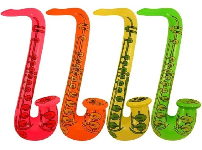 Inflatable Guitar Blow Up Costume Prop Rock and Roll Prop Party Assorted