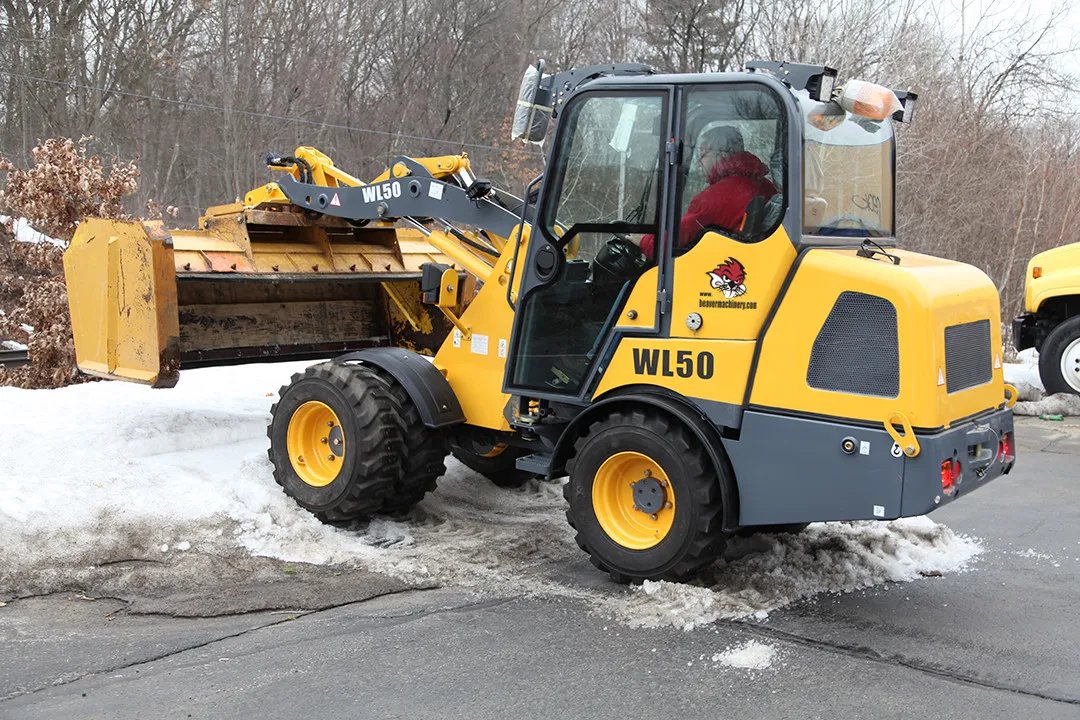 CE & EPA Mini Wheel Loader 4X4 Perkins Engine Hoflader Radlader WL50 Articulated Loader