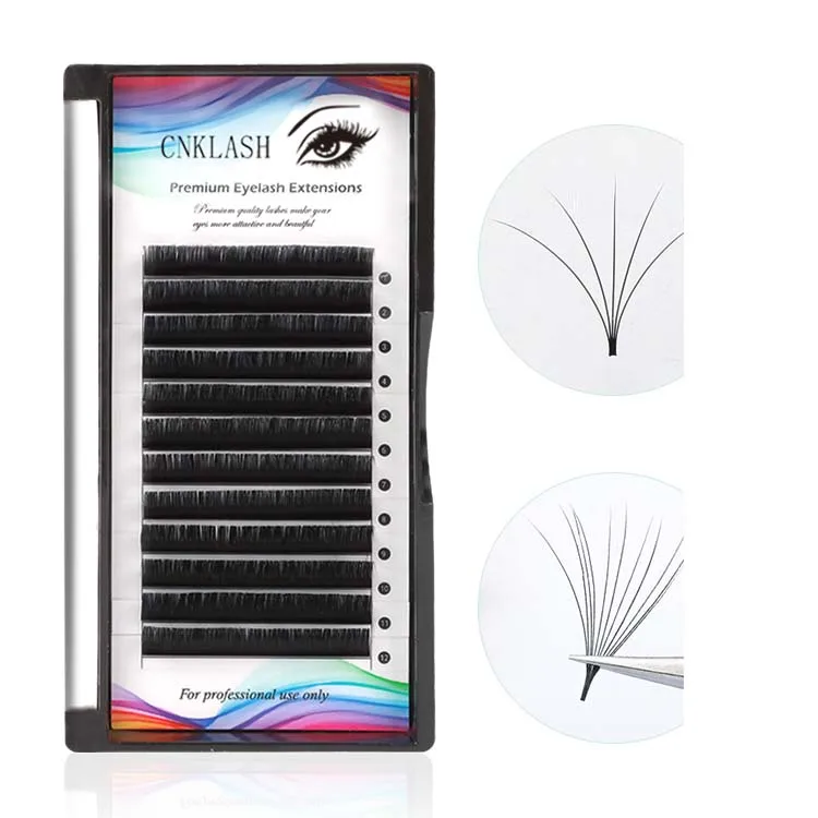 Free Design Eyelash Extension Supplies Soft Matte Black 0.02 0.03 Volume Eyelashes For Extension