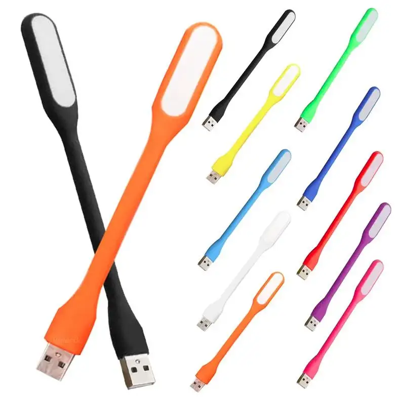 Wholesale Portable For Power Bank Computer PC Notebook Laptop Tablet Micro USB Mini Flexible LED USB Light Emergency Lighting