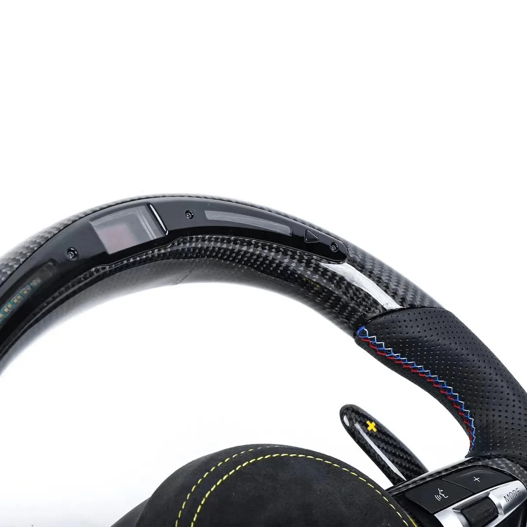 HOT SALE Genuine Alcantara m steering wheel for all BMW f32 f86 modified button LED racing carbon fiber steering wheel