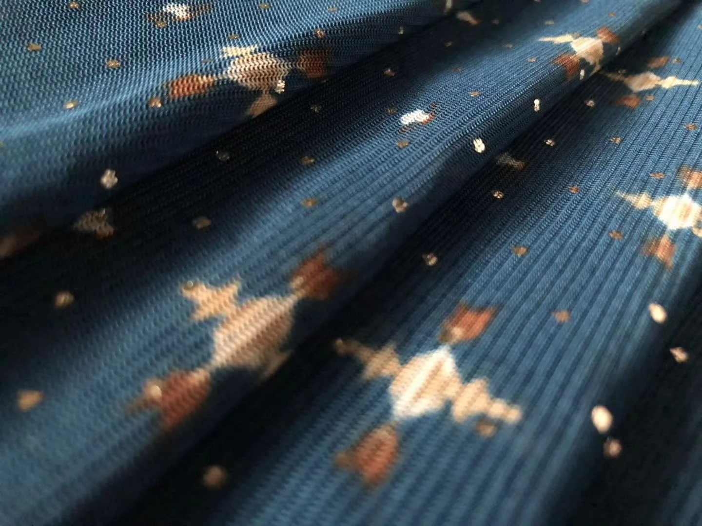 2022 new design green arrow  Korea power net mesh fabric with foil spandex fabric polyester fabric