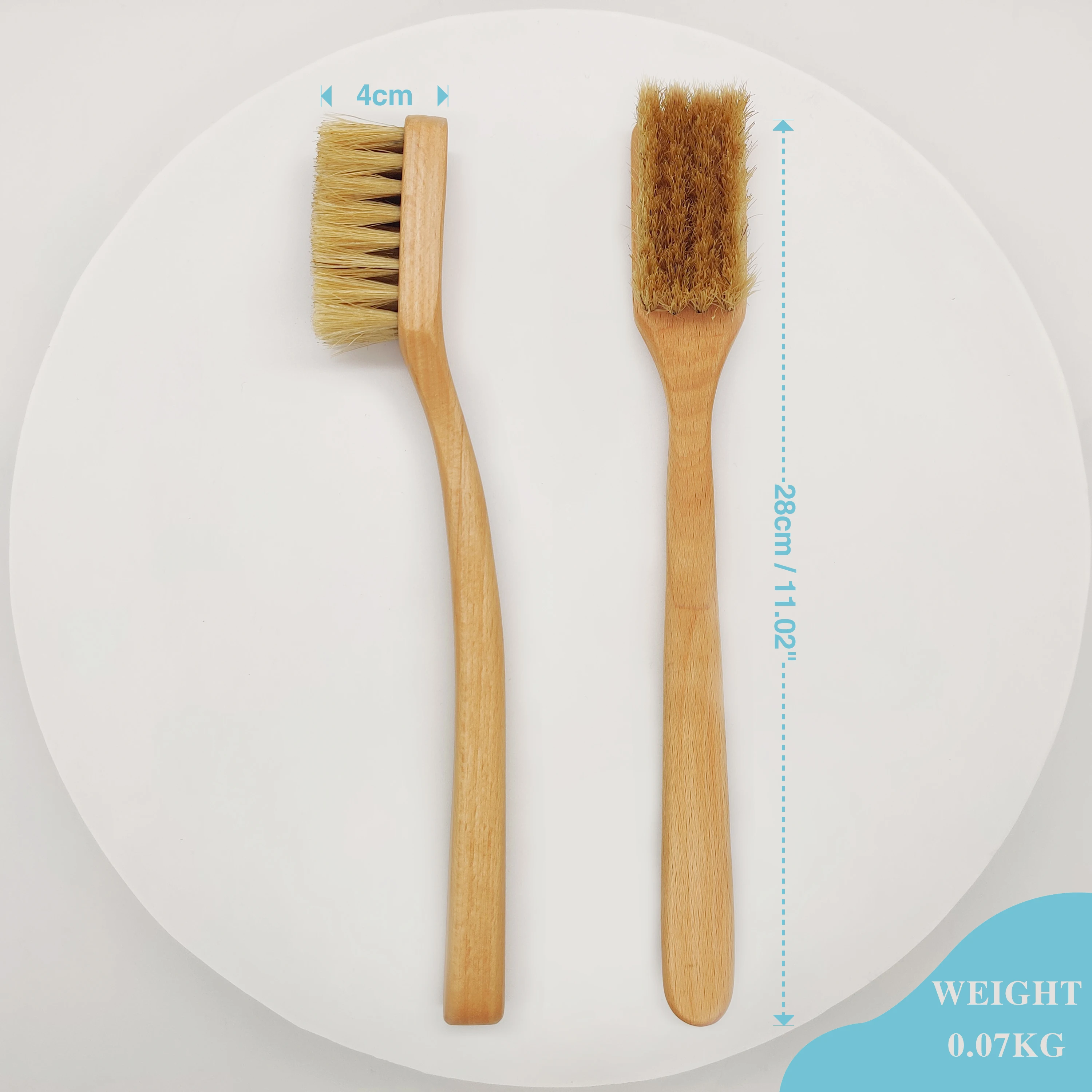 Cleaning tools custom bristle boar  Bamboo handle brush  cleaning brush