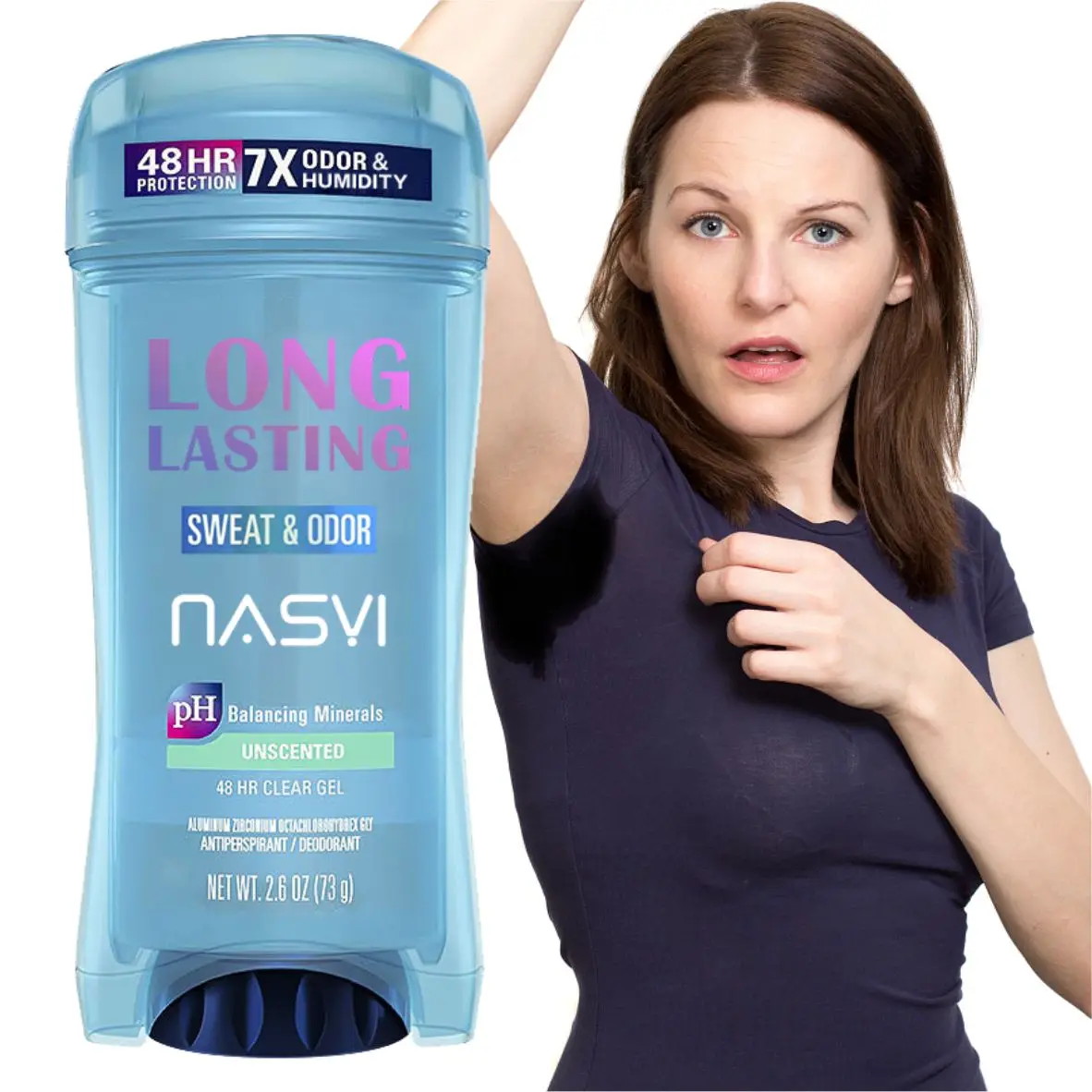 NASYI Natural Solid Deodorant Stick Deodor Good Smell Women Antiperspirant Anti Sweat Armpit Aluminum Free Roll On For Armpit