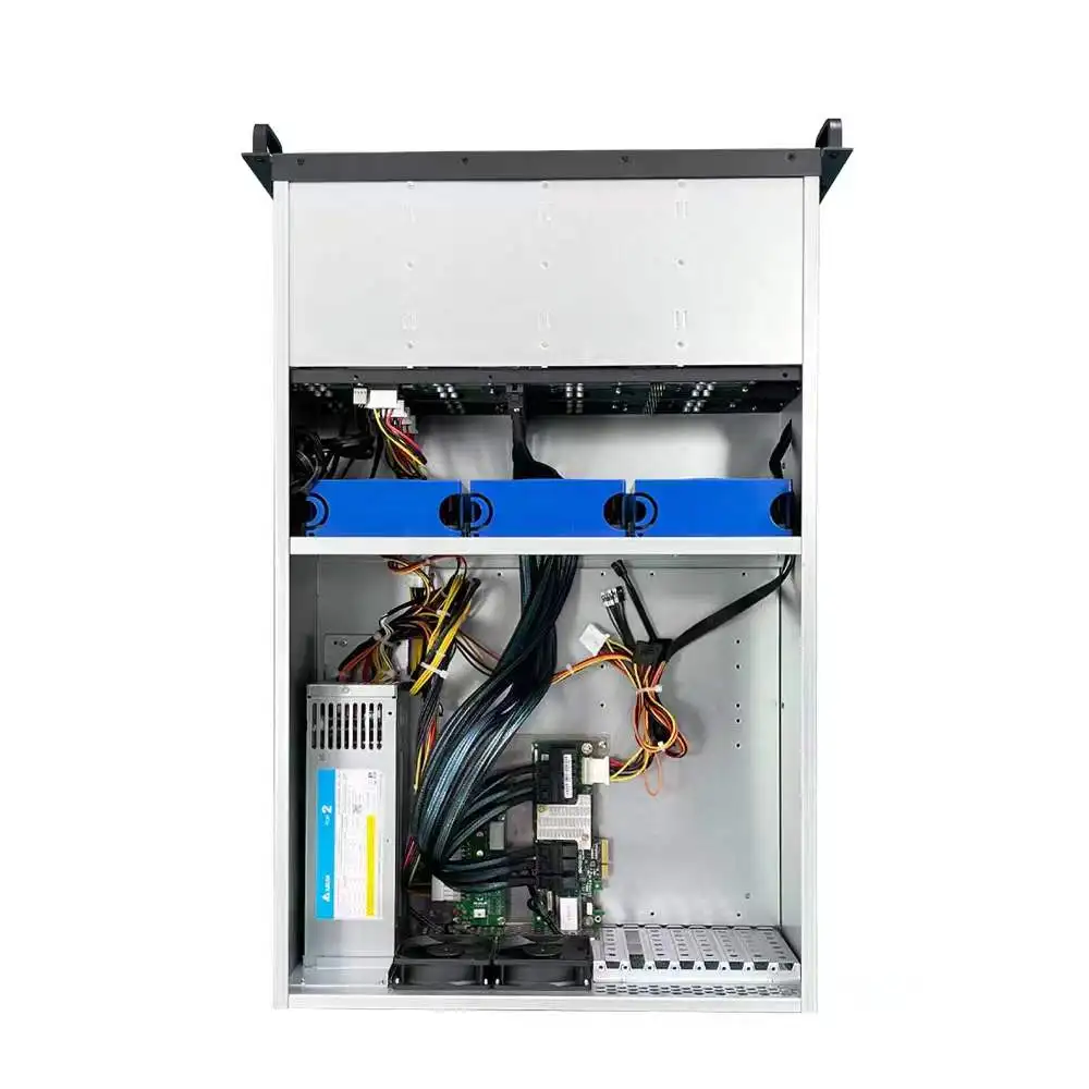 jbod server nas case 4u 24bays with 12G expander card and 550w power supply hdd docking station