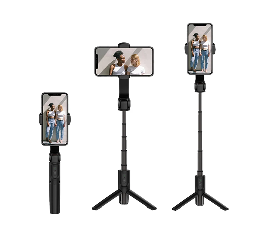 Followshow S1 flexible 360 Rotation portable Handheld folding Mobile Gimbal 1 axis Selfie Stick Tripod stabilizer for smartphone