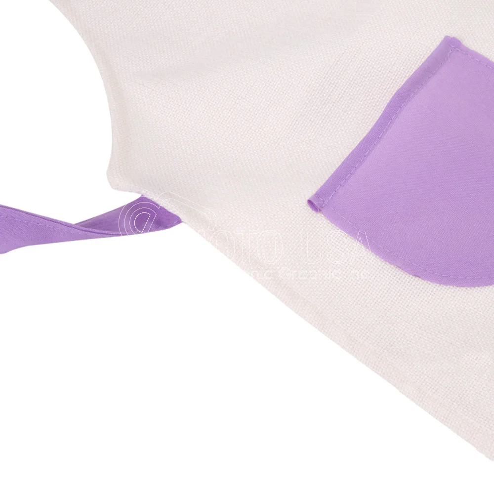 Sublimation Blank Linen Colored Kids Apron Custom Bib Apron