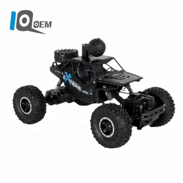 IQOEM 2.4g high-speed RC camera car WIFI FPV 1080P HD alloy off-road climbing stunt car Boy toys 1:16 Remote control car toy