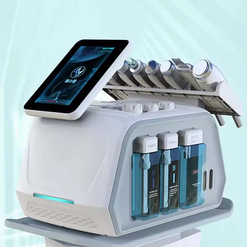 Hydra Diamond Microdermabrasion Facial Machine 2024 6 In 1 Hydra Oxygen Facial Cleaning Machine For Salon