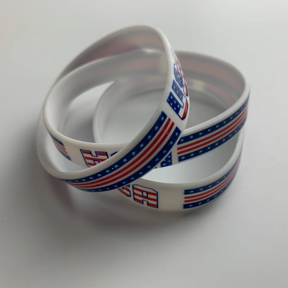 hot selling eco-friendly no minimum cheap advertising gifts custom logo silicone bracelet wrist band