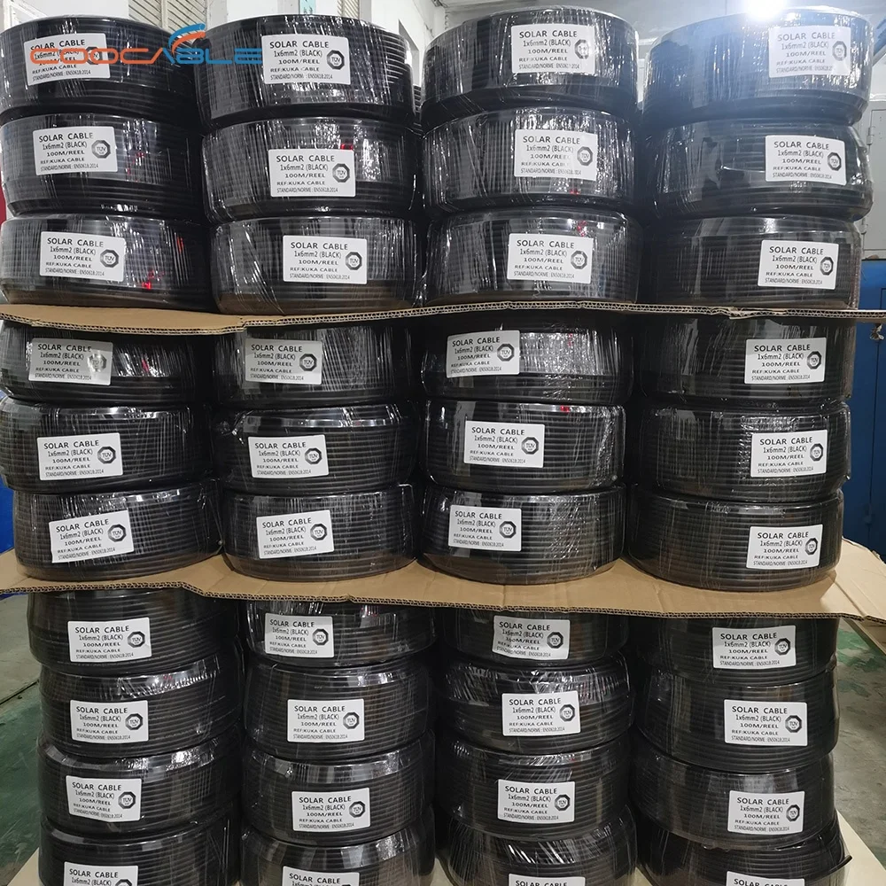 Pv Solar Dc Cable 2x4Mm 2x6Mm 2x10Mm 2x16Mm Twin Wire Solar Panel Extension Cable Solar Panel Cable