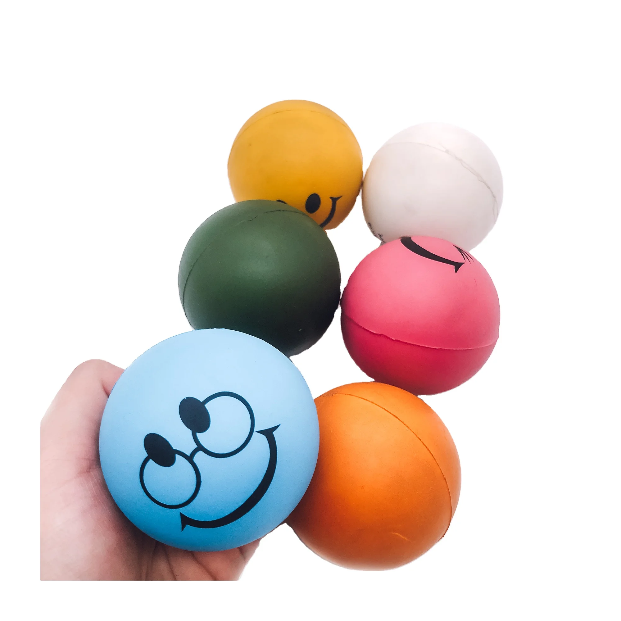 Оптовая продажа терапевтический гелевый спонж happy smile мягкая полиуретановая губка антистрессовый мяч медленно восстанавливающая форму игрушка в подарок