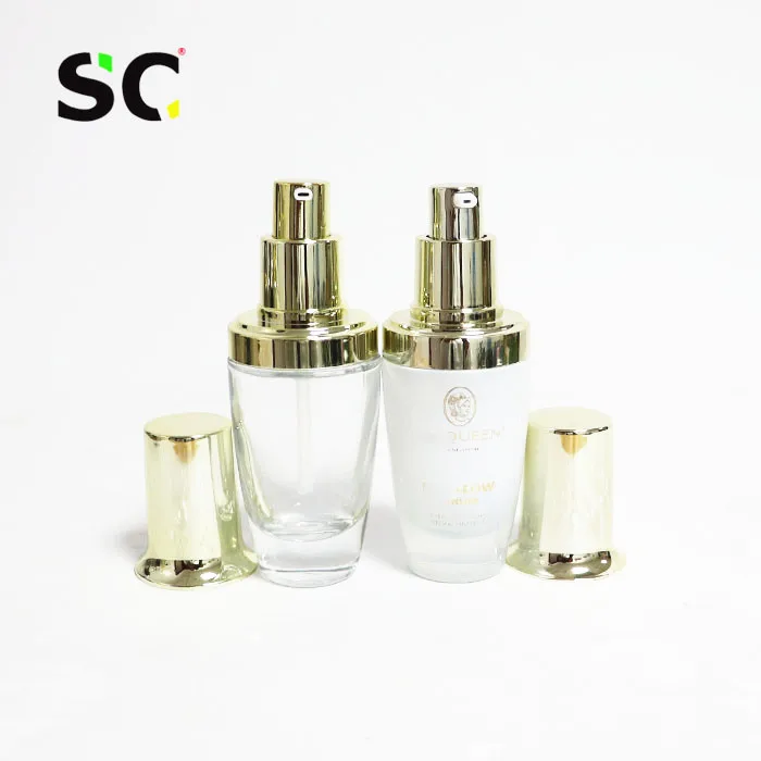 hot sale   jar for cosmetic packaging 30ml 50ml 80ml 100ml  120ml  lotion cosmetic bottles with cosmetic bottle set