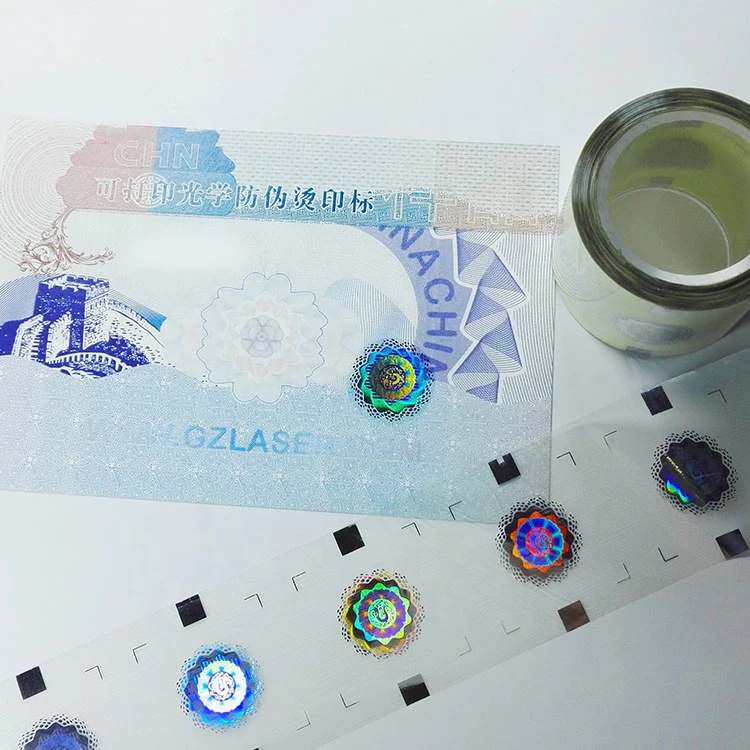  Roll Form Custom PET Holographic Hot Stamping Foil for Paper