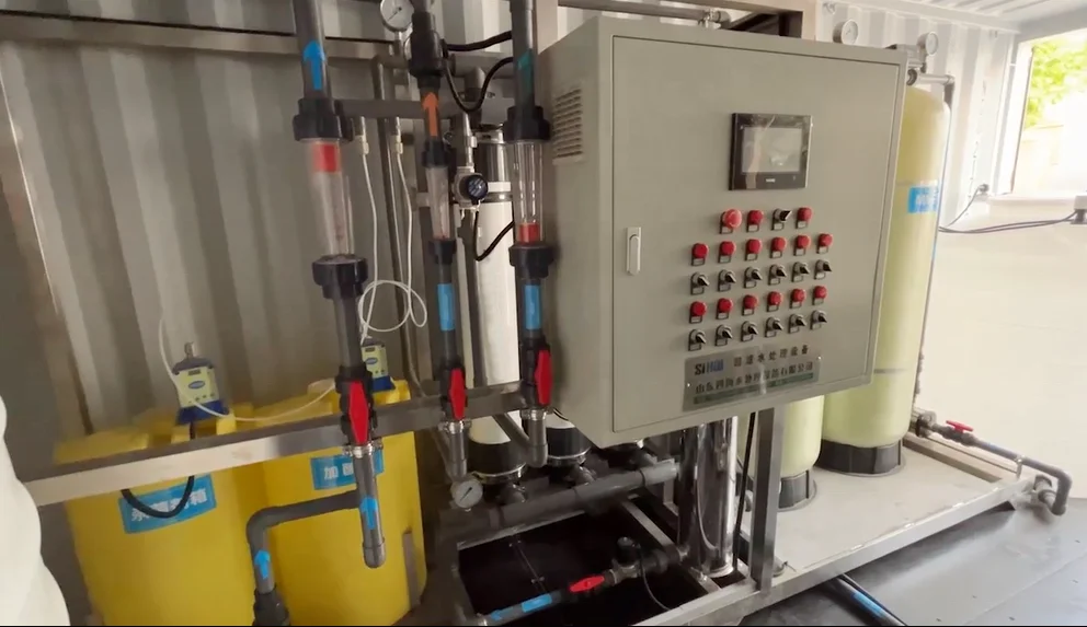 mobile container  water purification water filter machine treatment  plant reverse osmosis water filter system for desalinatio