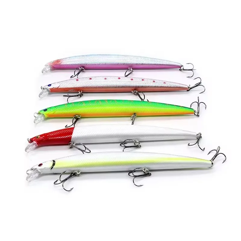 Langsheng wholesale Large fishing gear sea fishing hard bait 5 color hard minnow bait 18cm 23g hard bait fish lures