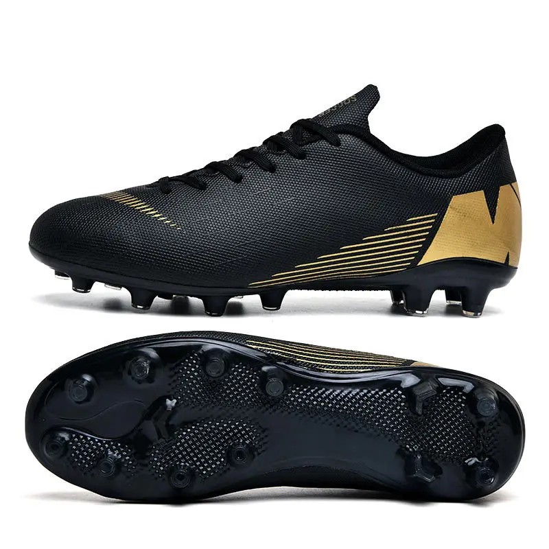 Hot selling low top football shoes with broken nails and long spikes, professional competition training shoes, football shoes