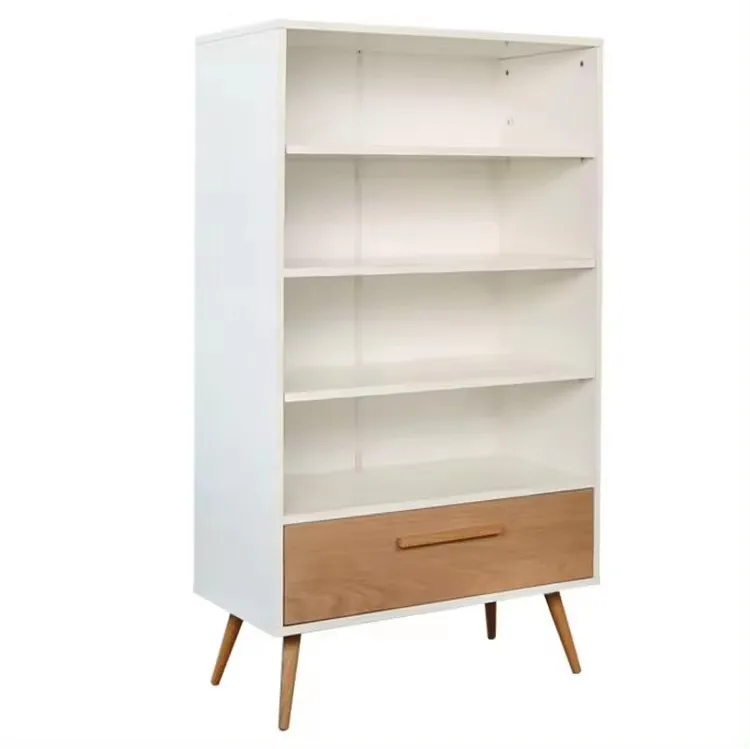 Modern Living Room Furniture Cabinet Bookshelves MDF Wooden Display Rack Bookcase