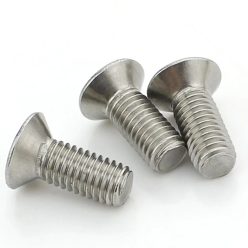 stainless steel 304 316 DIN965 flat countersunk head recess cross screw