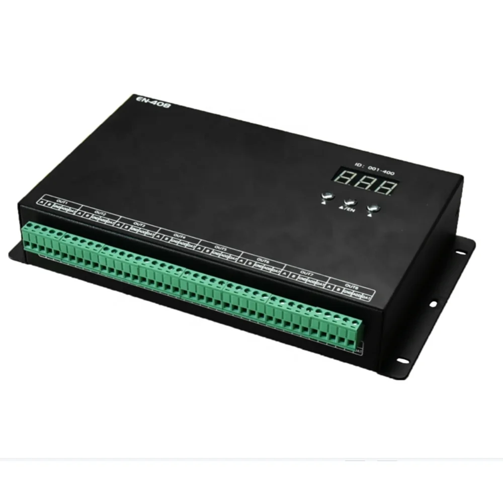 EN-408-B3/B5  Ethernet Protocol ArtNet to SPI Sub-Control AC100V-240V 1024pixels 8CH Offline Digital Strip  Master Controller