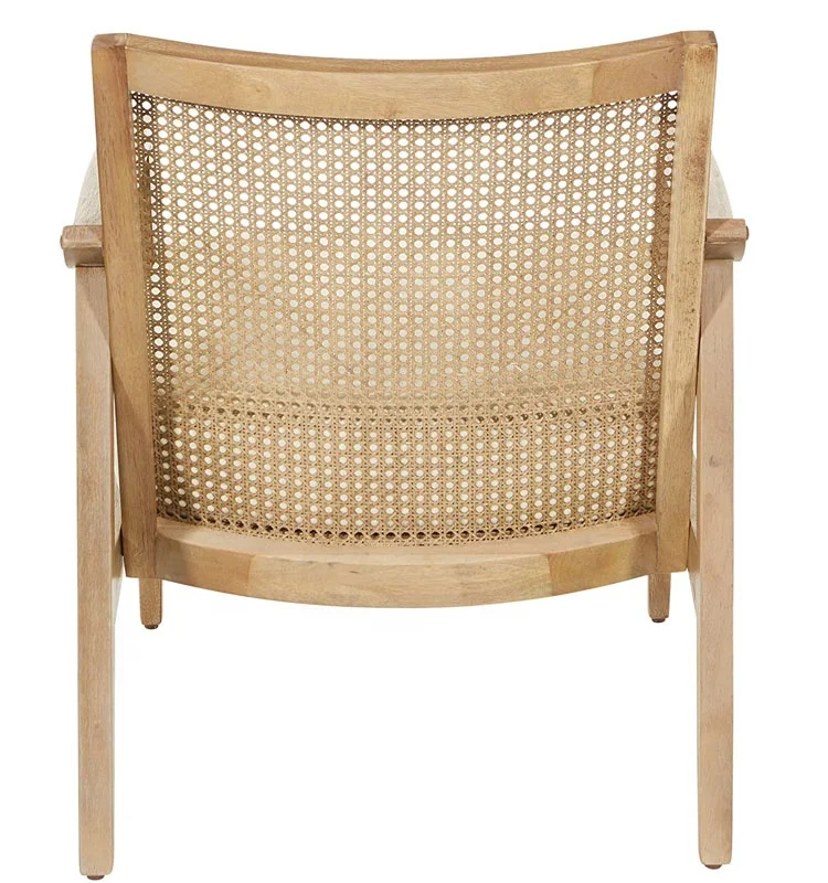 living room furniture wholesale rustic farmhouse wood hand woven Arm Chair