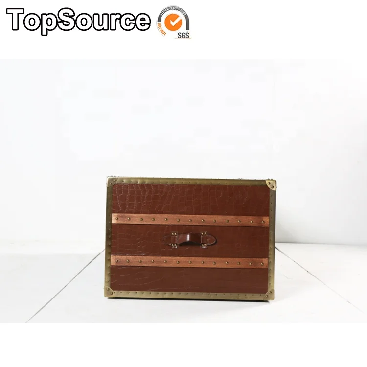 2019 New Metal Frame Indoor Furniture Crocodile Pattern Leather Tea Table For Living Room Home Restaurant