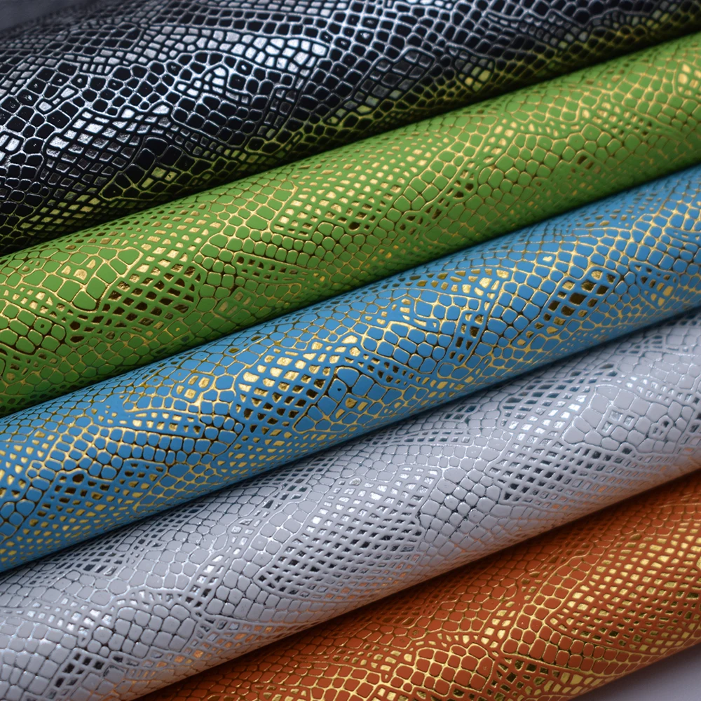 crocodile leatherette crocodile embossed leather for bag